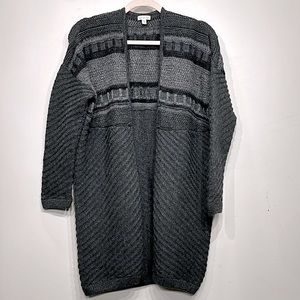 Garnet Hill open front long cardigan